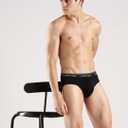 Calvin Klein Men's Underwear Micro Stretch 3-pack Hip Brief (Black, M)