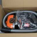 HawKam Canister Vacuum, Upgraded 1600W Bagless Canister Vacuum Cleaner, Auto Cord Rewind, H13 HEPA Filter, 4Qt Large Capacity, 5 Tools for Hard Floors, Carpet, Pet, Upholstery, Tiles, Tangerine