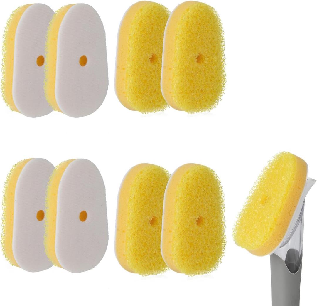 7 Packs Dish Wand Sponge Refills for Scrub Daddy Dish Daddy - Replacement Heads for Dish Sponges, Non Scratch Dish Washing Scrubbers, Ideal for Kitchen Cleaning, Yellow (Only Sponge Heads) 7 Packs Dish Wand Sponge Refills for Scrub Daddy Dish Daddy - Replacement Heads for Dish Sponges, Non Scratch Dish Washing Scrubbers, Ideal for Kitchen Cleaning, Yellow (Only Sponge Heads)