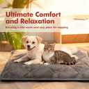 Mora Pets Self Heating Cat Bed Self Warming Cat Bed Thick Thermal Pet Bed Mat 30 x 21 Inches Removable Washable Cover for Outdoor Indoor Cats and Dogs Fur Grey Medium