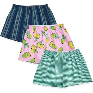 Boxer Shorts for Women Gingham Sleep Y2k Printed Boxers Pj Boxer Short Trendy Checkered Baggy Pj Boxers L