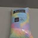 XeGe Kids Fluffy Faux Fur Bean Bag Chair Cover (No Filler), Soft Furry Stuffed Animal Storage Bean Bag Cover for Plush Toys, Shaggy Fuzzy Beanbag for Kids Teens Girls Children, Anti-Slip, Rainbow (Small(28"x28"x32"))