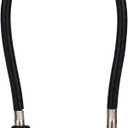 Combination Cable Lock, 3/16-Inch Steel Cable, 7-Inch Length, 4-Digit Lock for Gates, Fences, Cabinets,Shed,Dumpster,Outdoor Security