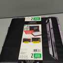 Five Star Zipper Binder, 2 Inch 3-Ring Binder for School, 530 Sheet Capacity, 3 Removable Tabbed File Folders, Black (29036IT8)