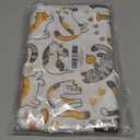 2 Pcs Throw Pillow Cover Lovely Multicolor Cartoon Cats Decorative Throw Pillow Case, Cartoon Geometric Kitten Square Decorative Cushion Cover for Couch Sofa Bedroom Living Room Office Home Decor