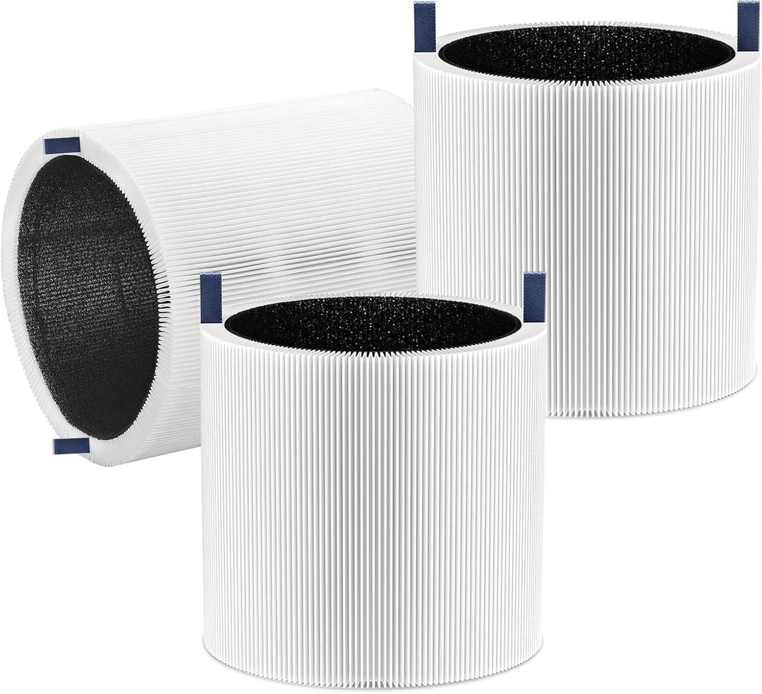 3 Pack Blue Pure 511 Replacement Filter for Blue Pure 511 Air Filter, True High-Efficiency Filters, Activated Carbon Filter 511 Replacement Filter for Home Large Room