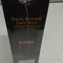 Dark Brown Hair Dye Shampoo 3 in 1Argan Herbal Hair Color Shampoo Covers Gray Hair for Women and Men (16.9 fl.oz Dark Brown)