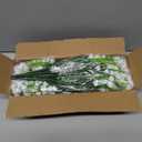 TURNMEON 20 Bundles Artificial Flowers for Outdoors,Summer Spring Grass Camellia Fake Flowers Plastic Plants,UV Resistant No Fade Faux Greenery for Gardens Porch Planter Cemetery Decor 500 Head(White)