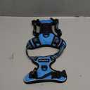 Eagloo Dog Harness Small Sized Dog, No Pull Service Vest with Reflective Strips and Control Handle, Adjustable and Comfortable for Walking, No Choke Pet Harness with 2 Metal Rings, Sky Blue, S