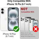 Fiyart Designed for iPhone 16 Plus Case Flowers Design Compatible with MagSafe Wireless Charging,Cute Clear Pink Floral Sakuras Anti-Scratch Phone Cover for Women Girls 6.7"-Transparent