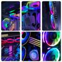 5V 3PIN ARGB Controller RGB PC Fan Lighting Controller Adapter Cable with SATA Power Supply for Computer Fans Light Strips Lighting Boards Cooler 70cm-2pcs