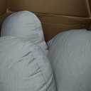 Momcozy Pregnancy Pillows with Cooling Cover, U-Shaped Full Body Maternity Pillow for Side Sleepers 57 Inch - Support for Back, Hip, Belly, Legs for Pregnant Women (Grey- Cooling Fabric)