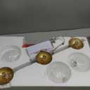 Black and Gold Mid Century Modern Bathroom Light Fixture Over Mirror, 3-Light Globe Vanity Light With Milky Glass, Wall Light for Bathroom