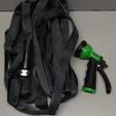 PLYPLYE Garden Hose 50ft, Made of TPU(Not PVC), Ultra-Light & Flexible Water Hose, Non-Shrinking, Easy to Store, Drinking Water Safe Material, All-weather, Black&Gray