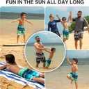 Kanu Surf Boys' Barracuda Quick Dry UPF 50+ Beach Swim Trunk (3T, Apollo Navy)