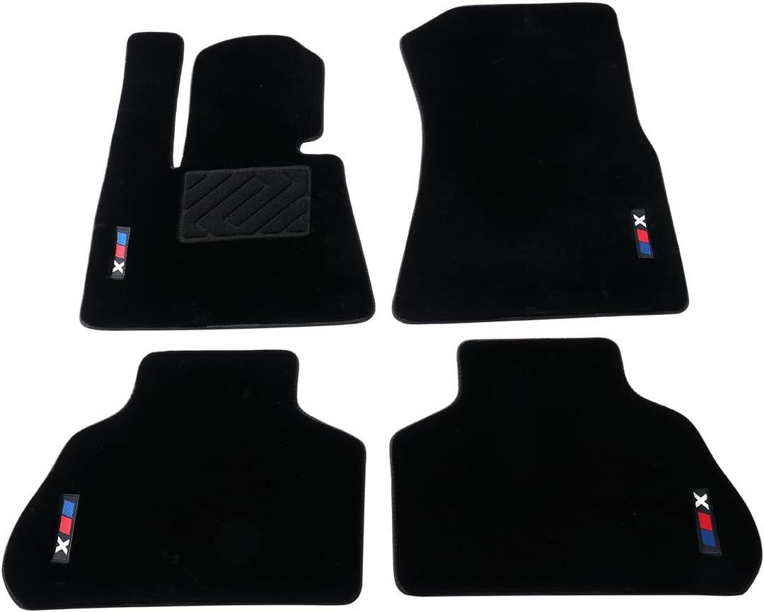 Fit for BMW X5 2019 2020 2021 2022 2023 2024 Glowing Wool Carpet Car Mats - Custom Fit, Anti-Slip, All-Weather with Logo