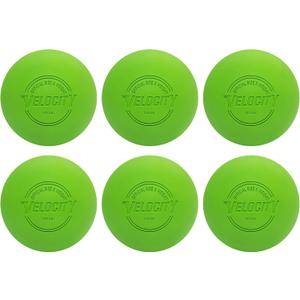 Velocity Lacrosse Balls - 1, 2, 3, 6, 12, 18, 24, 36, 60 and 120 Packs - for Practice, Official NFHS and College Approved Size (Lime Green)
