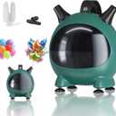 Balloon Pump Electric, Portable Balloons Inflator Air Pump Dual Nozzle, 110V Small Electric Balloons Blower Machine Corded, 600W for Latex Foil Balloon Arch Garland Party Decorations Supplies, Dark Green