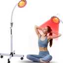 Rhmip Infrared Light,White 275W Near Red Infrared Heat Lamp for Relieve Joinpt Pain and Muscle Aches