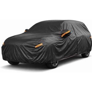 Large Car Covers for SUV, Outdoor SUV Cover Universal Fit for Audi Q7, BMW X5, Benz GLE, Acura MDX, Mazda CX-9, VW Atlas, Jeep Grand Cherokee, Infiniti QX60, Length 201 Inches