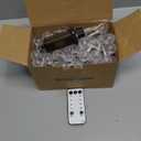 Minetom Globe String Lights - Plug in 33 ft 100 LED Crystal Globe Fairy Lights with 8 Lighting Modes and Remote for Patio Yard Porch Garden Pool Tent Beach Bedroom Wedding Party Decor, Warm White