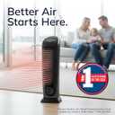 Lasko 1500W Ceramic Tower Space Heater with Remote, Thermostat, Timer & Widespread Oscillation, Portable Electric Heater for Indoor Use, Bedroom & Living Room, 751320