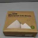 KeaBabies 2-Pack Waterproof Baby Crib Sheets for Boys, Girls - 52x28 Viscose Derived from Bamboo Toddler Bed Sheet Neutral, Fitted Crib Mattress Protector Cover for Baby Bedding, Soft & Gentle(Ecru)