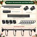 Christmas Garland Hanger for Front Door, Adjustable 39.4''-86.6''