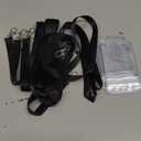 YOUOWO Lanyards with Vertical ID Badges Holder 8 Pack Black Neck Lanyard for Keys Office ID Card Holder