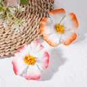 Hawaiian Flower Hair Clips, 10 Pcs Colorful Hibiscus Orchid Floral Hairpin, Summer Tropical Flower Barrettes, Hawaiian Hair Accessories for Hawaii Vacation Beach Pool Party Photo Props