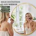Round Wall Mirror 20 Inch Gold Vanity Mirror with Metal Frame, Modern Circle for Bathroom, Entryway, Bedroom, Living Room, Wall Mounted Decorative Mirrors