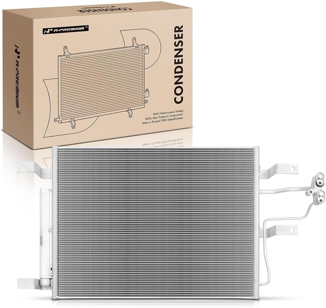 A-Premium A/C Condenser Replace# 4765, 68232744AA - Compatible with 2014-2018 Ram 2500 3500 5.7L 6.4L