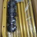 Rolling Clothing Racks for Hanging Clothes, Garment Rack for Clothes to Hang, Metal Portable Wardrobe Rack for Coats, Jackets, Shirts, Dress,Warm Gold