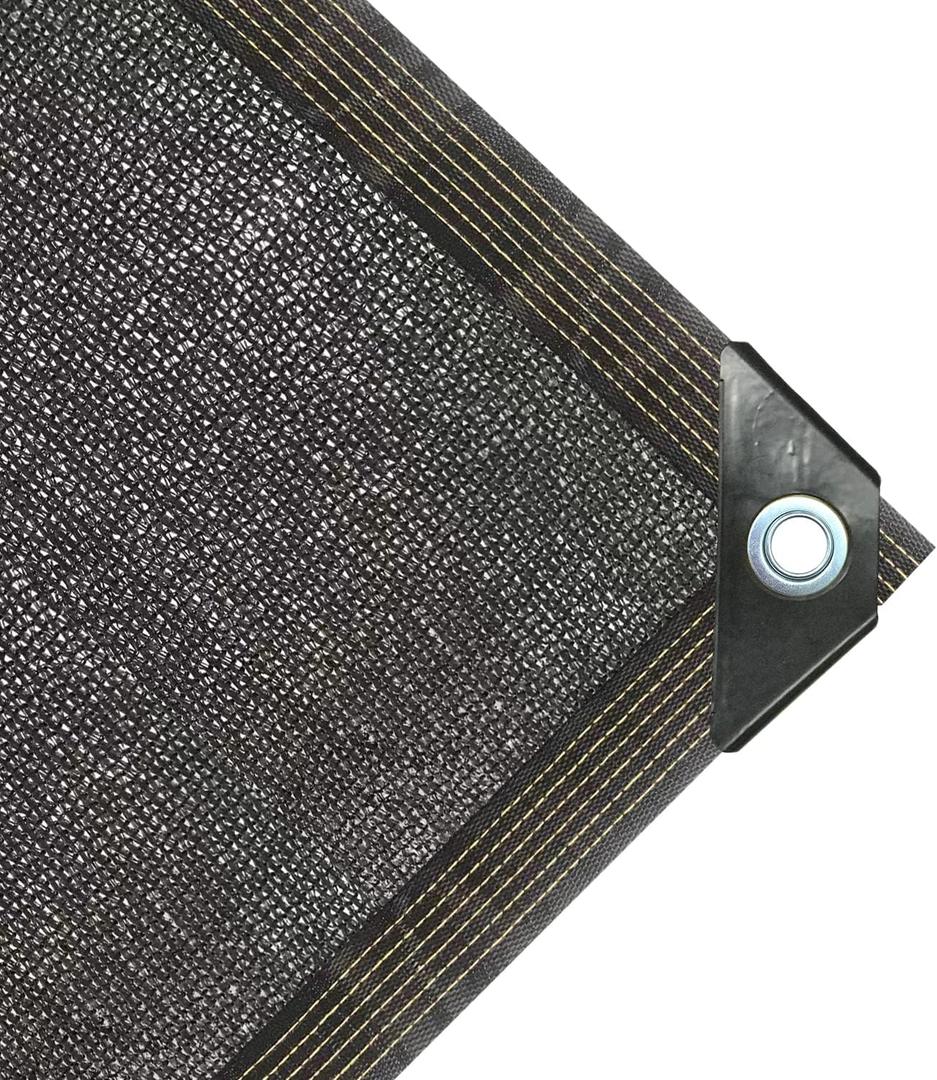 90% Shade Cloth, Black 10 ft x 20 ft, UV Resistant Shade Net for Outdoor, Garden Shade Mesh with Grommets, for Pergola, Kennel, Chicken Coop, Plant and Patio Sunshade