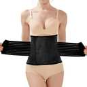 Postpartum Belly Band for C-Section Recovery: Lightweight Breathable Abdominal Binder Post Surgery for Women Waist Support Stomach Compression - After Birth Belly Wrap Waist Trainer Tummy Tuck Recovery Girdle, L