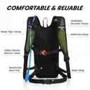 Nepest Hydration Backpack with 2L Water Bladder for Cycling, Water Backpack for Hiking Running, Lightweight Hydration Pack , Grey