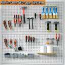 Pegboard Metal Hooks Kit 90PCS - Heavy Duty Utility Set for Garage & Workshop Organization, Wall Hanger Holder with Locks, No Tools Needed, Storage Accessories