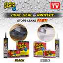 Flex Paste, Waterproof Paintable Putty, Spackle Sealant, Fill Gaps Cracks Holes - Block Out Water and Air - UV Resistant - Walls, Drywall, EPDM, Concrete, Roof, RV Repairs, White, Half-Quart