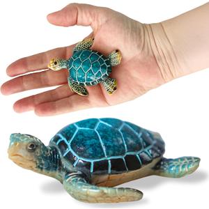 Blue Sea Turtle Magnet 3x2 Inches - 1 Pc Coastal Turtle Magnets for Fridge, Locker Magnets or Cute Car Magnet, for Home Office Beach Locker Decor, Coastal Themed Decorations for Ocean and Sea Lovers