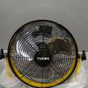 Battery Operated Powered 14 Inch Floor Fan High Velocity Rechargeable Fan Cordless Metal Blade Portable Fan for Camping Travel Patio Tent Indoor Outdoor 360 Degree Manual Tilt 12 Speed