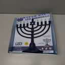 Rite Lite LTD JRN-400 Led Menorah Battery Operated Tinted Blue Bulbs