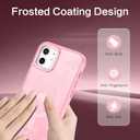 BENTOBEN for iPhone 12 Mini Case, Cute Butterfly Pattern iPhone 12 mini Magnetic Case [Compatible with MagSafe] Translucent Matte Slim Women Girl Protective Cover for iPhone 12 Mini 5.4 inch, Pink