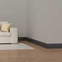 Duzzy Flexible Baseboard Trim, 4.3 Inch(H) x 20 Feet(L) Peel and Stick Vinyl Baseboard Molding Trim, Self-Adhesive Wall Base Cove Base