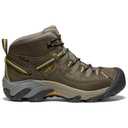 KEEN Men's Targhee 2 Mid Height Waterproof Hiking Boots, Black Olive/Yellow, 9.5 US