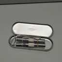 TBTeek Cat Toys, with Metal Case, 2 Pieces, Rechargeable, 7 Adjustable Patterns, Interactive Kitten Pet Dog Chase Toy for Cats Fun Playing Exercise (Silver)