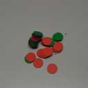 Xuhal 40 Pcs Double Sided Red Green Magnets 1.26'' Red Green Flip Reversible Magnets Dots for Whiteboard Mini Colored Double Sided Reversible Circle Indicator for Office Classroom Decoration (Classic)