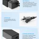 56W AC Power Adapter Charger for NOCO GB70 GB150 GB250+ GB251+ GB500 UltraSafe Lithium Jump Starter Portable Jump Starter Power Supply Cord
