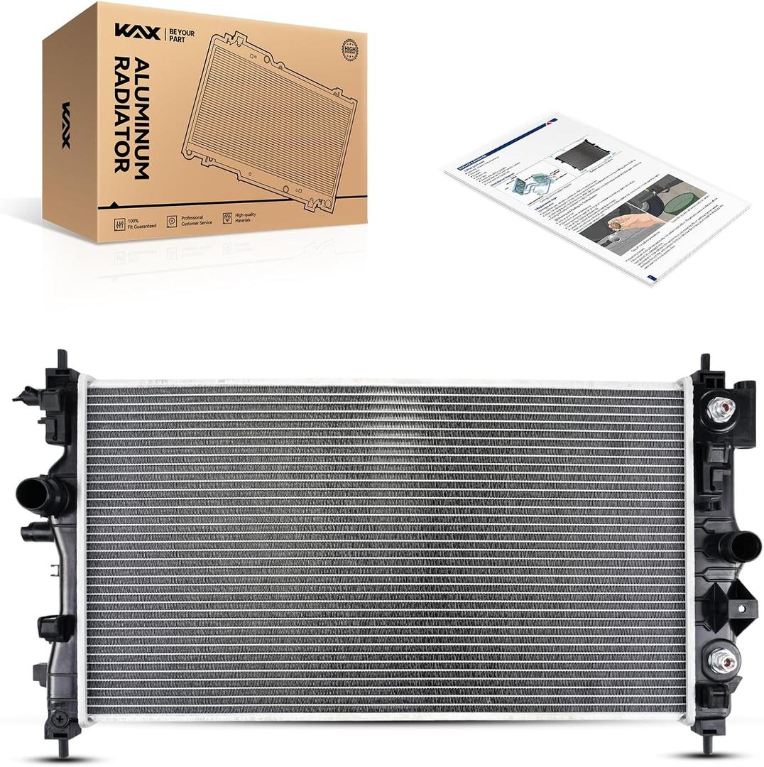 KAX CU13197 Engine Cooling Radiator, Compatible with 2011-2013 Cruze, 2014-2015 Cruze 1.4T, 2014-2015 Cruze 1.8L, 2016 Cruze Limited 1.4T, 2016 Cruze Limited 1.8L