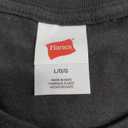Hanes Men's Short Sleeve Essentials Crewneck Cotton T-Shirt, Multipack (Large, Black - 6 Pack)