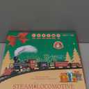 BainGesk Train Set, Christmas Train Set with Steam, Light and Sounds, Electric Train Toy for Boys & Girls, Christmas Train Set for Under The Tree, Gifts for 3 4 5 6 7 8 Year Old Kids